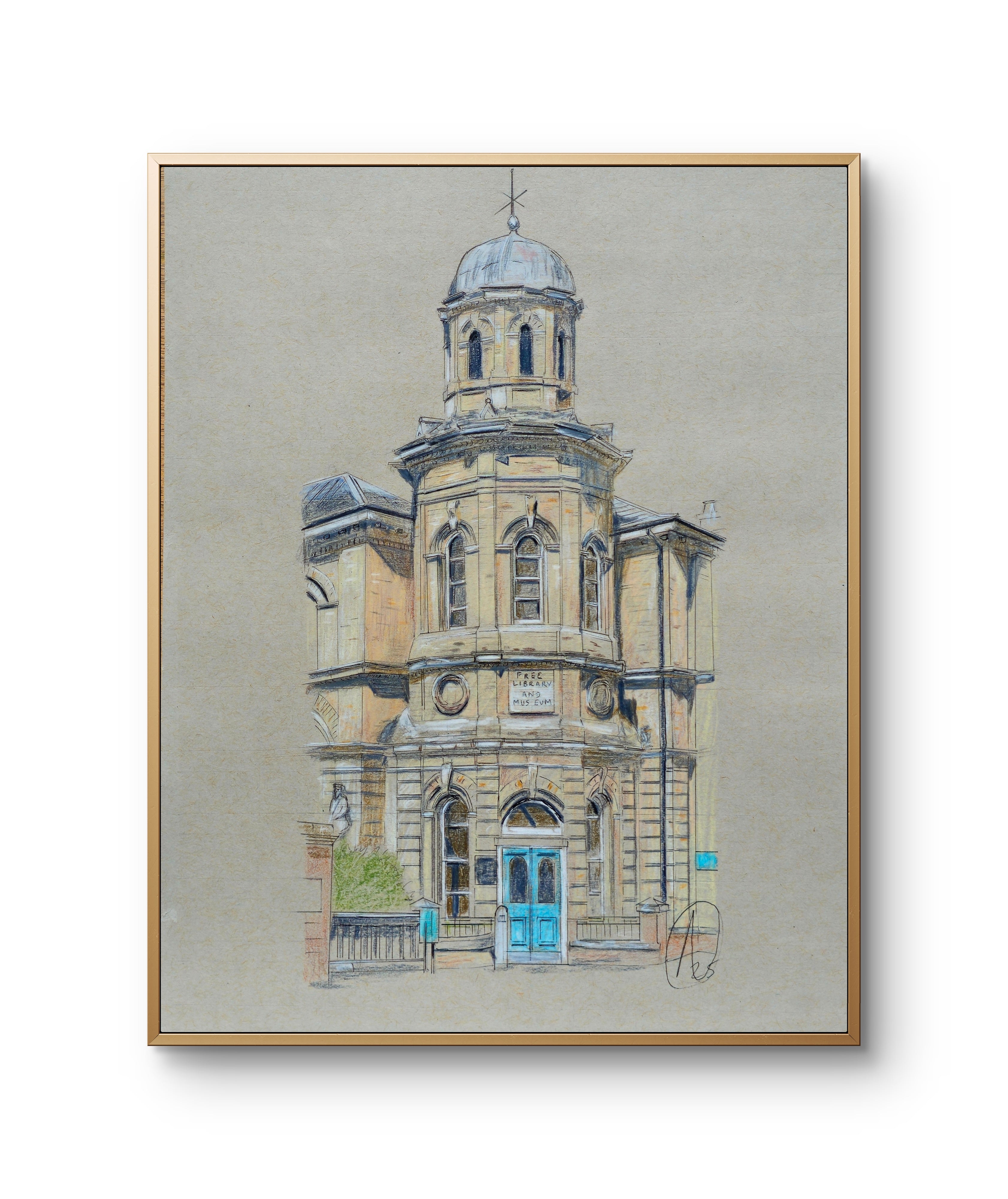 Lichfield Registration Office Print (Various sizes available)