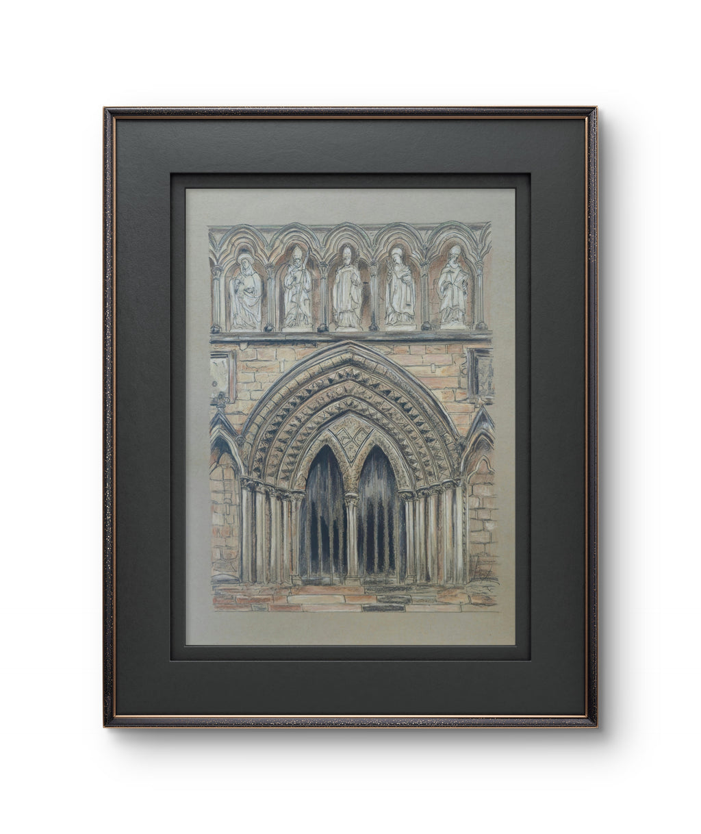 Lichfield Cathedral South Door Print