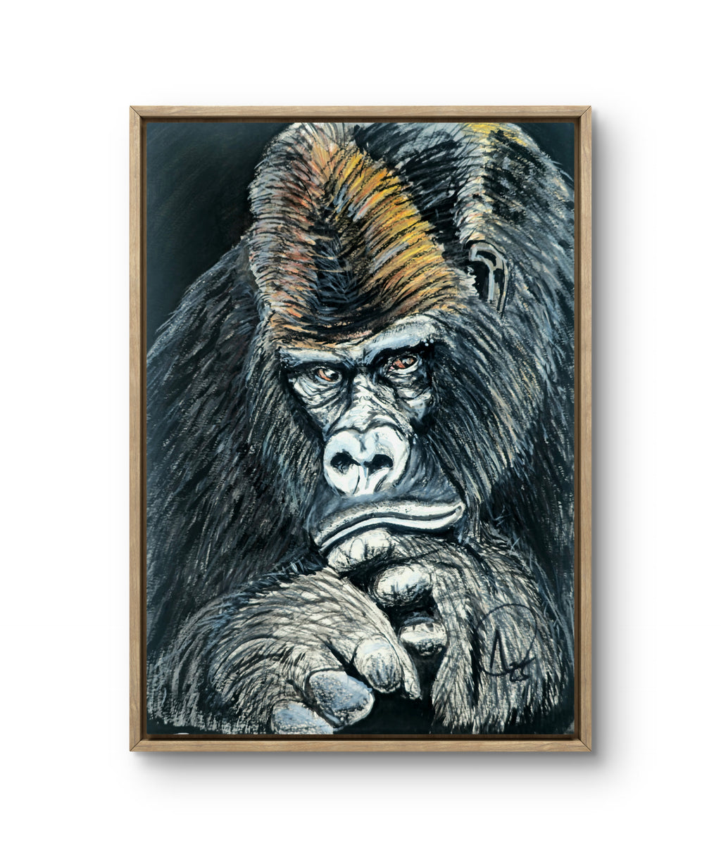 Contemplating Gorilla Print